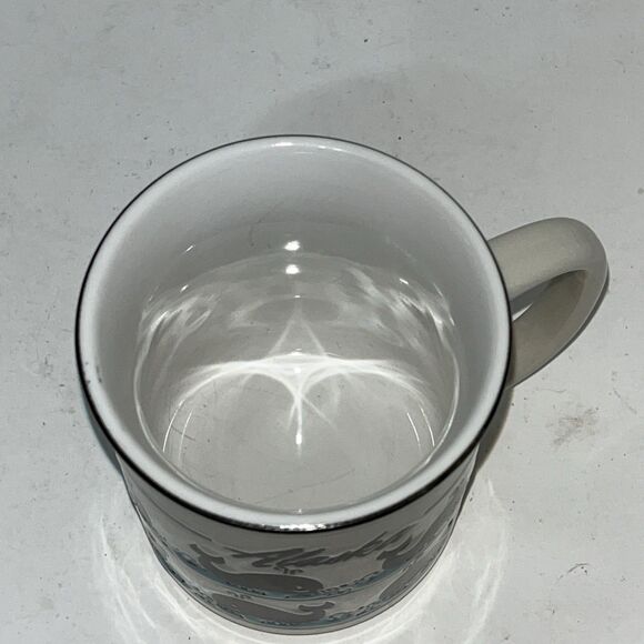 Adorable Vintage Alaska Souvenir Whales Coffee Mug 10 Oz 3-D Effect MCM Style - Picture 6 of 6